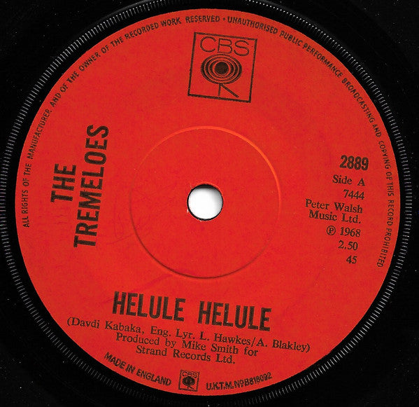 Tremeloes - Helule Helule 42659 Vinyl Singles Vinyl Goed / Hoes Generic