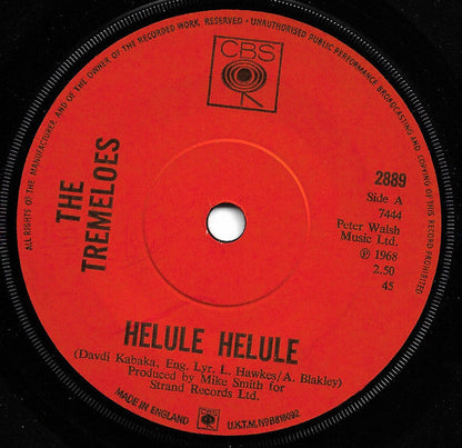 Tremeloes - Helule Helule 42659 Vinyl Singles Vinyl Goed / Hoes Generic