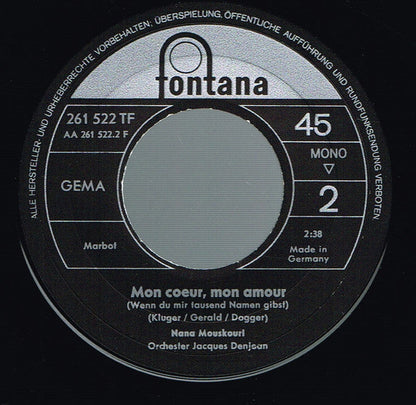 Nana Mouskouri - Alle Blumen Dieser Welt 16310 Vinyl Singles Vinyl Goed / Hoes Goed