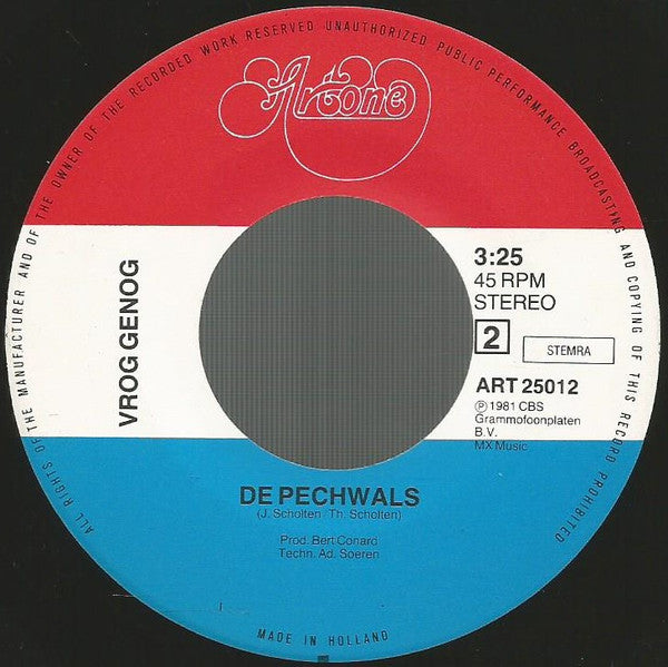 Vrog Genog - Ik Zal Ow Vanaovend Wel Kriegen 42581 vinylsingle Vinyl Goed / Hoes Generic