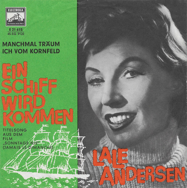 Lale Andersen - Ein Schiff Wird Kommen 42271 Vinyl Singles Vinyl Goed / Hoes Goed
