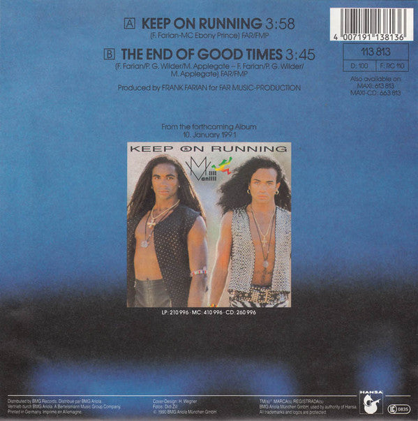 Milli Vanilli - Keep On Running 21384