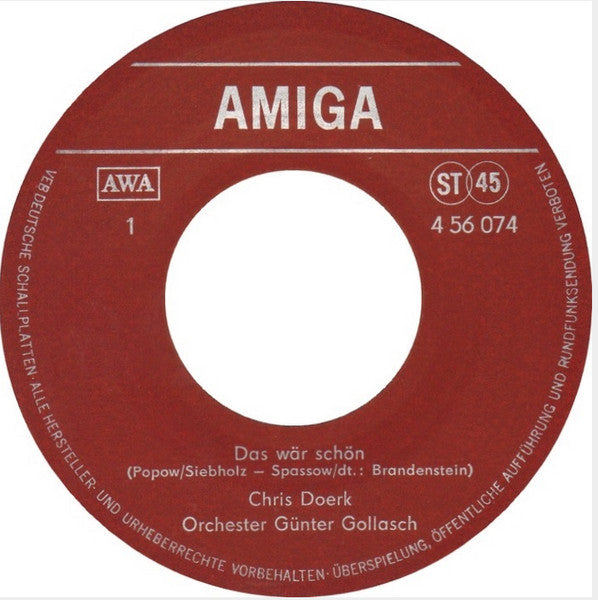 Chris Doerk - Das War Schon 14638