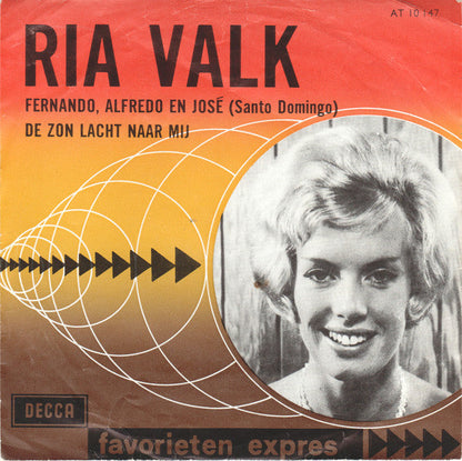 Ria Valk - Fernando, Alfredo En José (Santo Domingo) 42676 Vinyl Singles Vinyl Goed / Hoes Goed
