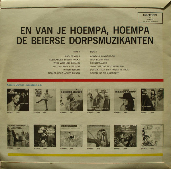 Beierse Dorpmuziekanten - En van Je Hoempa, Hoempa (LP) 41373 Vinyl LP JUKEBOXSINGLES.NL   