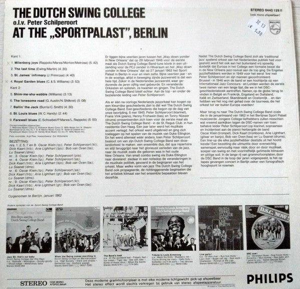 Dutch Swing College Band - Dutch Swing College At The Sport Palast Berlin (LP) 41700 Vinyl LP JUKEBOXSINGLES.NL   