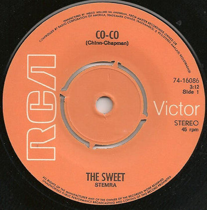 Sweet - Co-Co Vinyl Singles Vinyl Goed / Hoes Goed