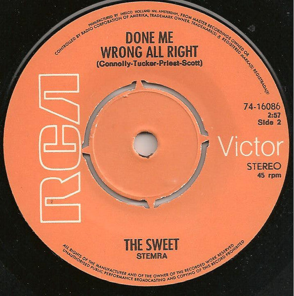 Sweet - Co-Co Vinyl Singles Vinyl Goed / Hoes Goed