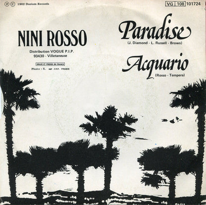 Nini Rosso - Paradise 36045 Vinyl Singles Vinyl Goed / Hoes Goed