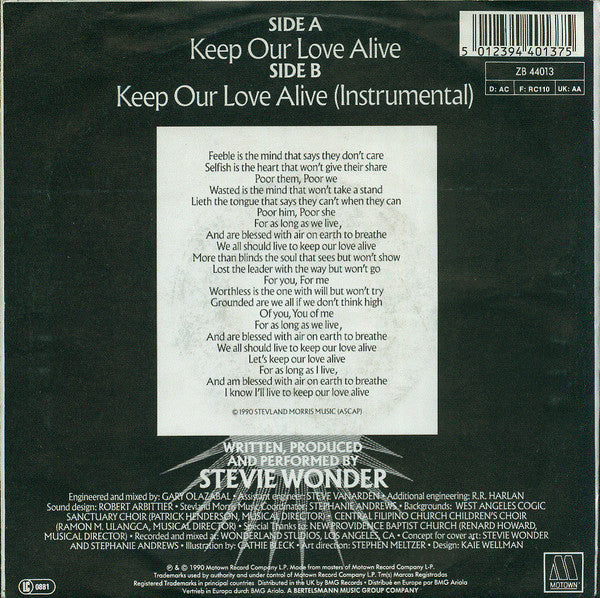 Stevie Wonder - Keep Our Love Alive 32599