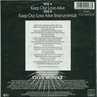 Stevie Wonder - Keep Our Love Alive 32599