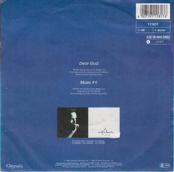 Midge Ure - Lieber Gott 19938