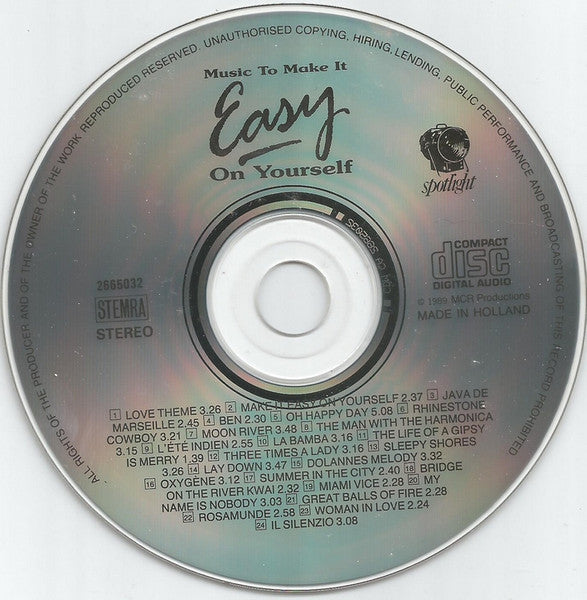 Various - Music To Make It Easy On Yourself (CD) 70864 Compact Disc Goede Staat