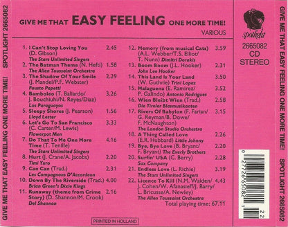Various - Give Me That Easy Feeling One More Time (CD) 70462 Compact Disc Goede Staat