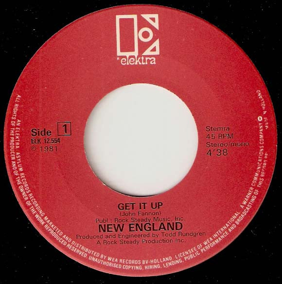 New England - Get It Up 32061 Vinyl Singles Vinyl Goed / Hoes Goed