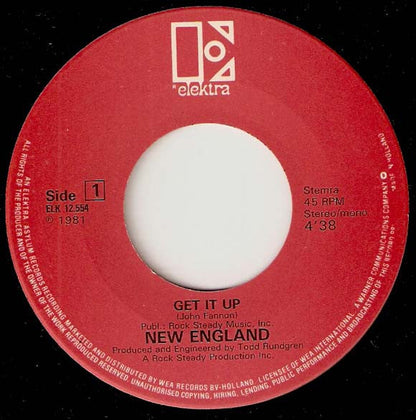 New England - Get It Up 32061 Vinyl Singles Vinyl Goed / Hoes Goed