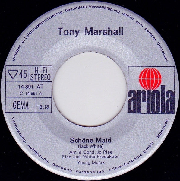 Tony Marshall - Clean Maid 21901