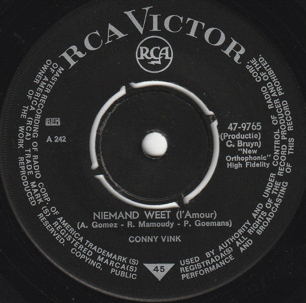 Conny Vink - Bossa Nova Boy 42311 Vinyl Singles Vinyl Goed / Hoes Generic