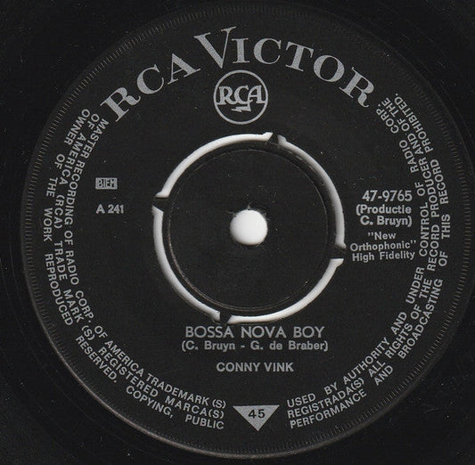 Conny Vink - Bossa Nova Boy 42311 Vinyl Singles Vinyl Goed / Hoes Generic