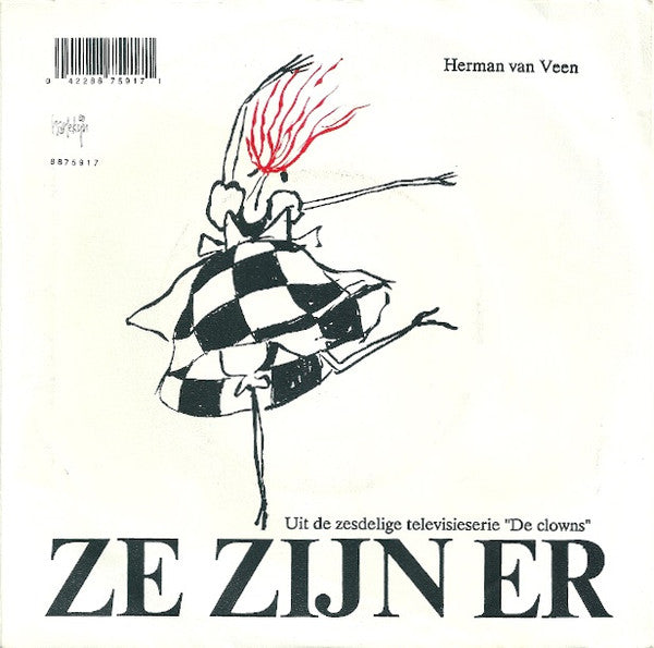 Herman van Veen, Johnny Kraaykamp - Praatjes Vinyl Singles Vinyl Zeer Goed / Hoesje Goed "VINYLSINGLES.NL"