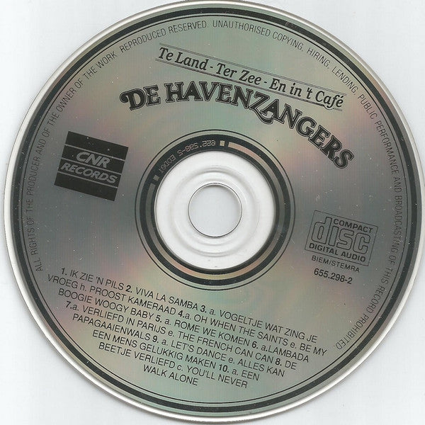 Havenzangers - Te Land - Ter Zee - En In 'T Cafe (CD) 70932 Compact Disc Goede Staat