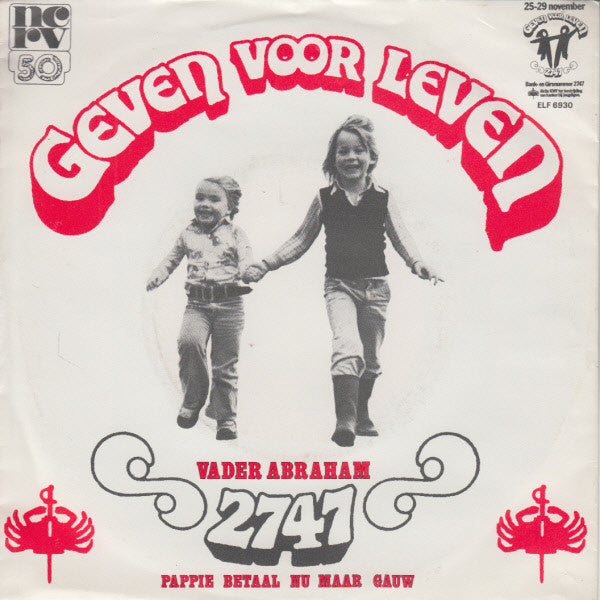 Vader Abraham - Geven Voor Leven Vinyl Singles Vinyl Goed / Hoes Goed