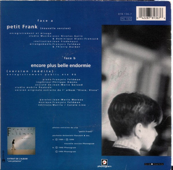 François Feldman - Petit Frank 40602 Vinyl Singles Vinyl Goed / Hoes Goed