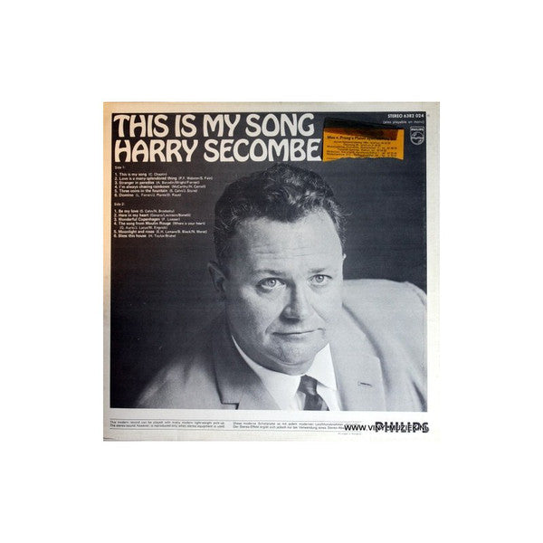 Harry Secombe - This Is My Song (LP) Vinyl LP Vinyl Zeer Goed / Hoes Goed "VINYLSINGLES.NL"