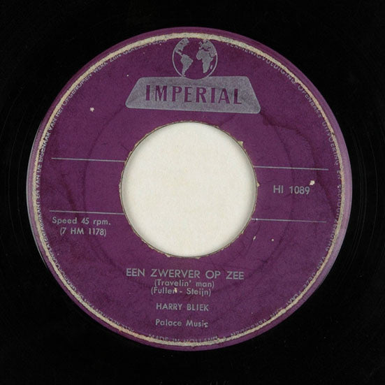 Harry Bliek - Hello Mary Lou Vinyl Singles Vinyl Zeer Goed / Hoesje Generic "VINYLSINGLES.NL"