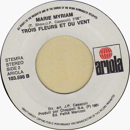 Marie Myriam - J'aime Quand Tu Es Jaloux 15412 Vinyl Singles Vinyl Goed / Hoes Goed