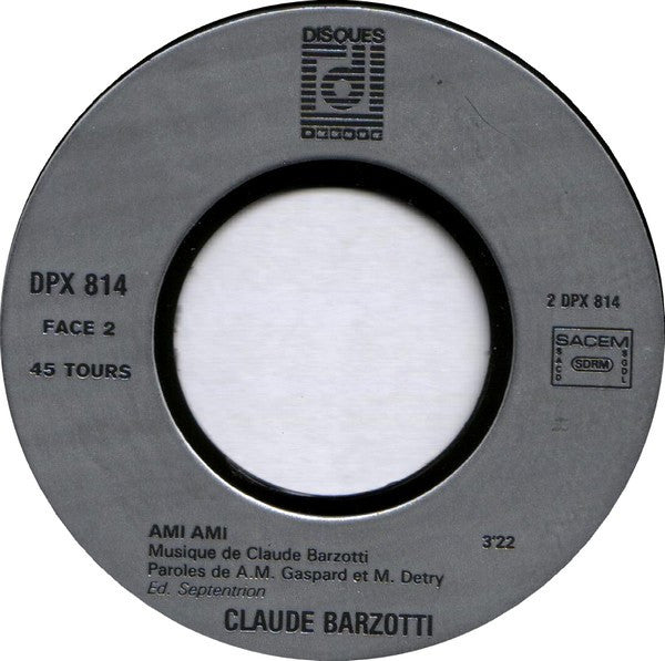 Claude Barzotti - Je Ne T'ecrirai Plus 29873