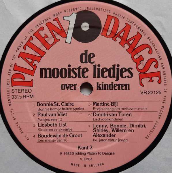 Various - Die schönsten Lieder über Kinder (LP) 45464