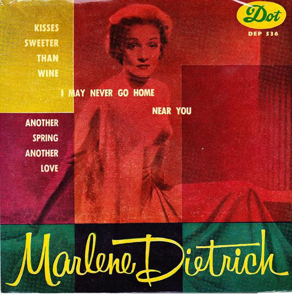 Marlene Dietrich - Marlene Dietrich 41440 Vinyl Singles EP Vinyl Goed / Hoes Goed