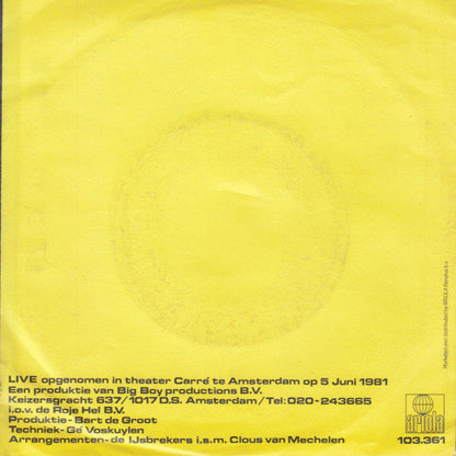 Freek De Jonge & De IJsbrekers - Freek, Doe Me Een Lol 33621 Vinyl Singles Vinyl Zeer Goed / Hoesje Goed "VINYLSINGLES.NL"