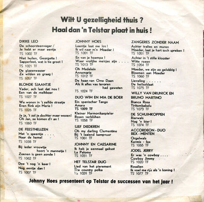 Zangeres Zonder Naam - Lieveling, Waarom Laat Men Jou Boeten? 41994 Vinyl Singles Vinyl Goed / Hoes Goed