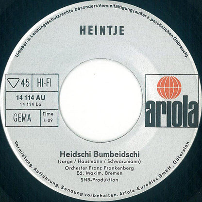 Heintje - Heidschi Bumbeidschi 43514 Vinyl Singles Vinyl Goed / Hoes Goed