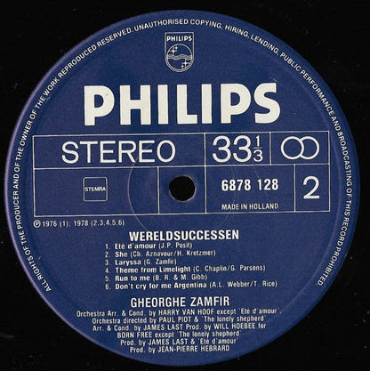 Gheorghe Zamfir – Welterfolge – Seine 24 schönsten Melodien (LP) 49632
