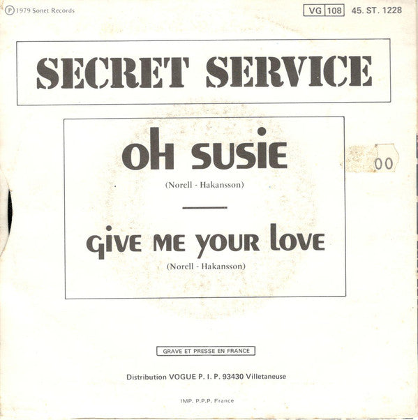 Secret Service - Oh Susie 09713 Vinyl Singles Vinyl Goed / Hoes Goed