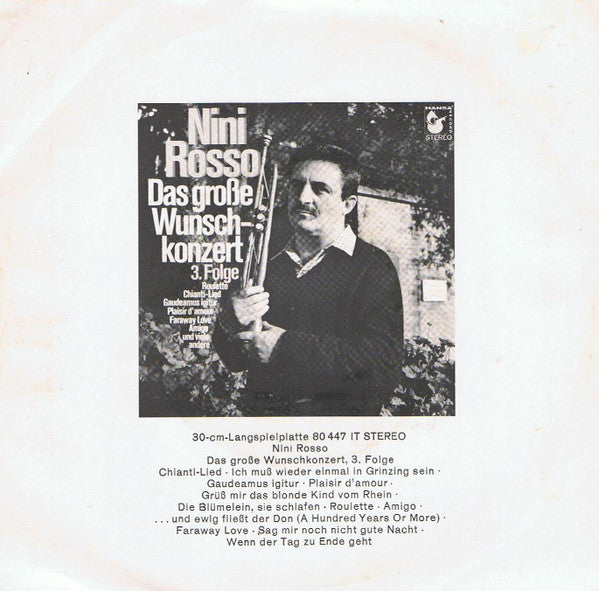 Nino Rosso - Mr. IL Silenzio - Das Lied Vom Glück 30687 Vinyl Singles Vinyl Goed / Hoes Sticker