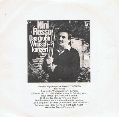 Nino Rosso - Mr. IL Silenzio - Das Lied Vom Glück 30687 Vinyl Singles Vinyl Goed / Hoes Sticker