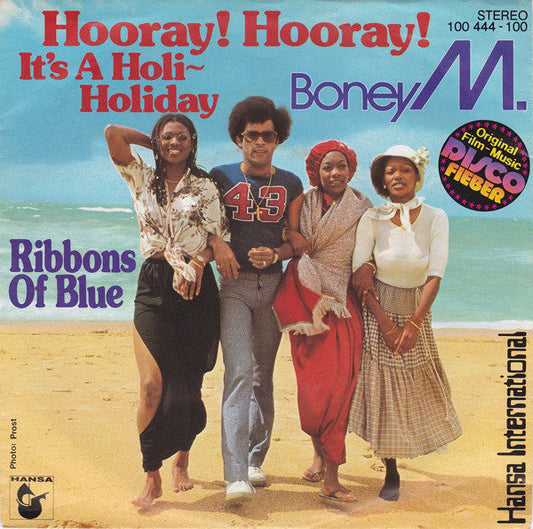 Boney M. - Hooray Hooray It's A Holi-Holiday 42853 Vinyl Singles Vinyl Zeer Goed / Hoesje Goed "VINYLSINGLES.NL"