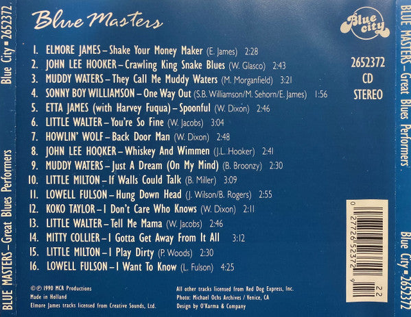 Various - Blue Masters (CD) 70548 Compact Disc Goede Staat