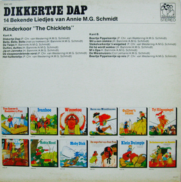 Kinderkoor De Chicklets - Dikkertje Dap (LP) 50828 Vinyl LP JUKEBOXSINGLES.NL   