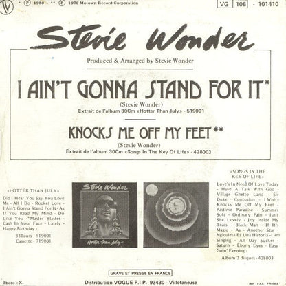 Stevie Wonder – I Ain’t Gonna Stand For It 39340