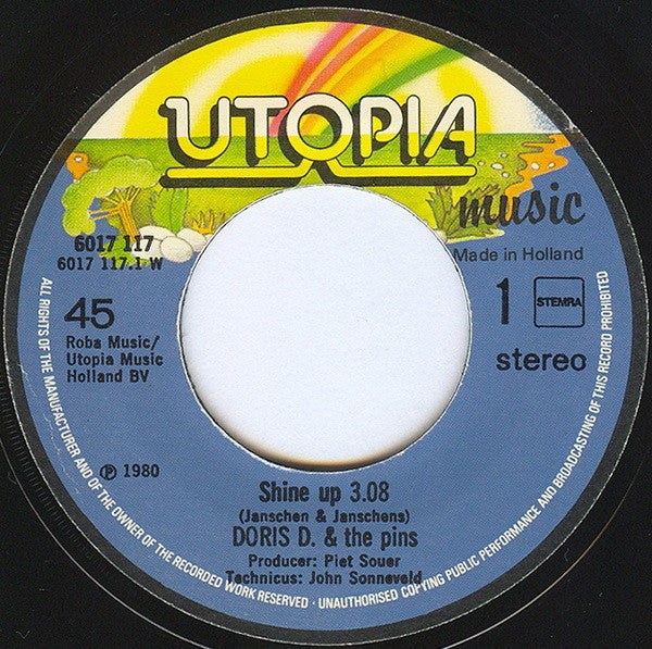 Doris D And The Pins - Shine Up 25438 Vinyl Singles Vinyl Goed / Hoes Goed