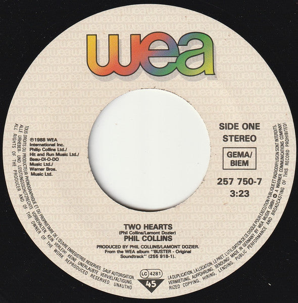 Phil Collins - Two Hearts 32822