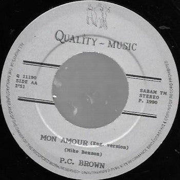 PC Brown - Mon Amour 14289