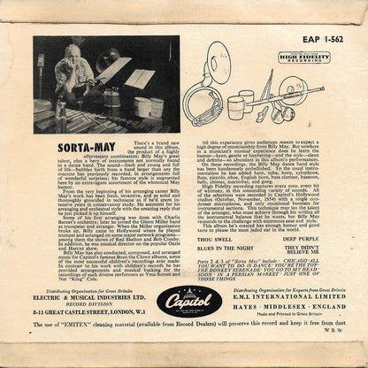 Billy May And His Orchestra - Sorta-May Part 1 41444 Vinyl Singles EP Vinyl Goed / Hoes Goed