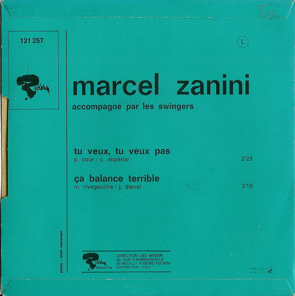 Marcel Zanini - Tu Veux, Tu Veux Pas 23939