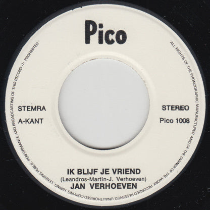 Jan Verhoeven - Ik Blijf Je Vriend 15681
